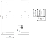 Stand with base plate for two charging stations ABL eMH3 - B Electric OÜ